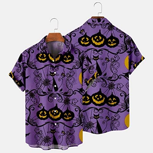 Halloween póló Férfi Graphic Tee Maximum Rövid Sheeve Vicces Vékony Izom Pólók Nagy, Magas01