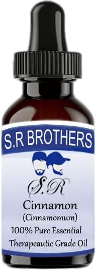 S. R Testvérek Fahéj (Cinnamomum) Pure & Natural Therapeautic Minőségű illóolaj Cseppentő 15ml