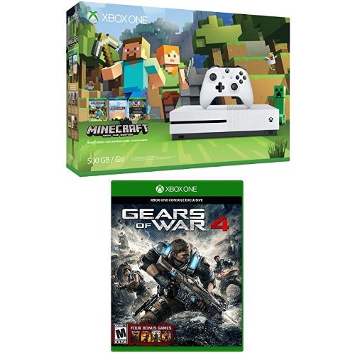 Xbox S 500GB Minecraft Csomag, valamint a Gears of War 4 Standard Edition Fizikai