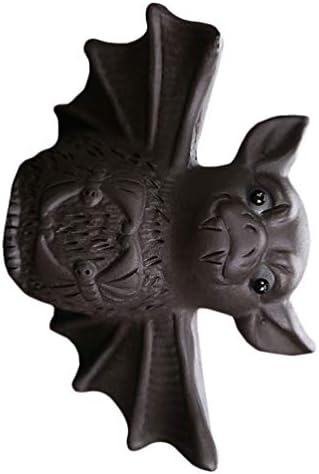BESPORTBLE Ütő Figura Tea Pet Halloween Bat Ábra Dekoráció Kerámia Bat Szobor, Dísz, Otthon, Irodában, Tea